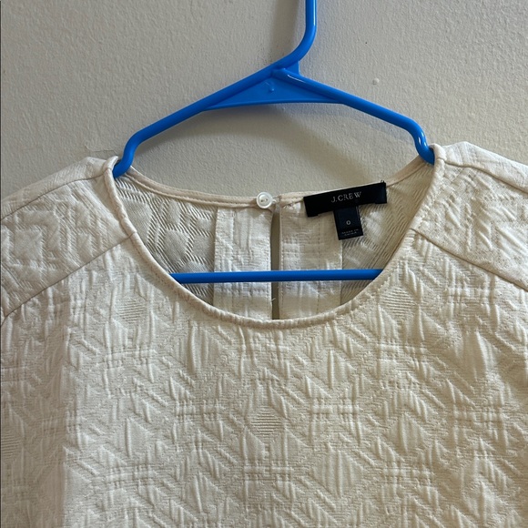 J. Crew Ivory Textured Top - Picture 3 of 8